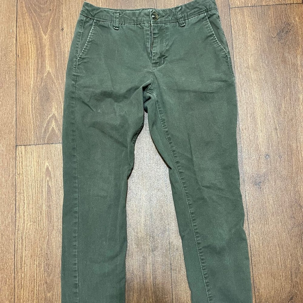 Men's Skinny Olive Chinos